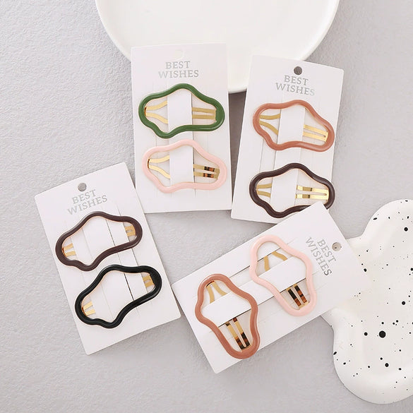 Alloy Handmade Multicolor Cloud Hollow Women's Bb Clip Hairpin