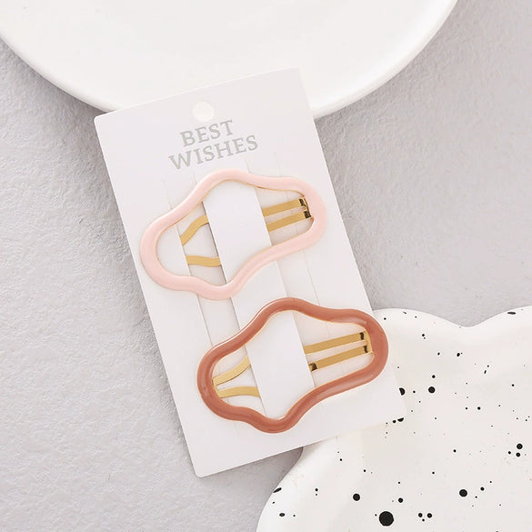 Alloy Handmade Multicolor Cloud Hollow Women's Bb Clip Hairpin