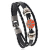 Alloy Handmade Retro Multilayer Woven Beaded Leather Bracelet For Men And Unisex