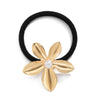 Alloy Handmade Simple Flower Metal Hair Ring Stretch Hair Rope Headwear