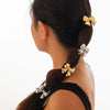Alloy Handmade Simple Flower Metal Hair Ring Stretch Hair Rope Headwear