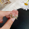 Alloy Handmade Small Fresh Flower Hair Clip For Girls