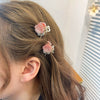 Alloy Handmade Small Fresh Flower Hair Clip For Girls