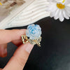 Alloy Handmade Small Fresh Flower Hair Clip For Girls
