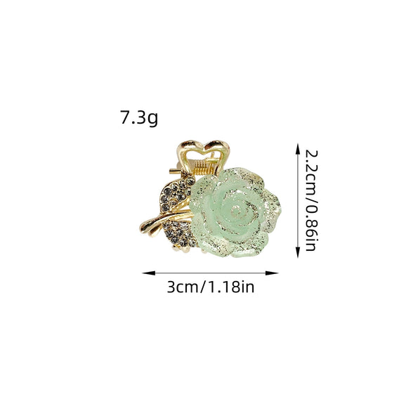 Alloy Handmade Small Fresh Flower Hair Clip For Girls