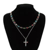 Alloy Handmade U Shape Cross Men's Clavicle Chain Jewelry