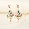 Alloy Handmade Women's Flowerpatterned Bridal Crown Headband Earrings Set