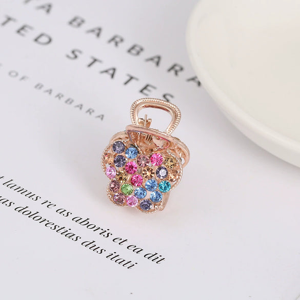 Alloy Handmade Women's Rhinestone Butterfly Hairpin