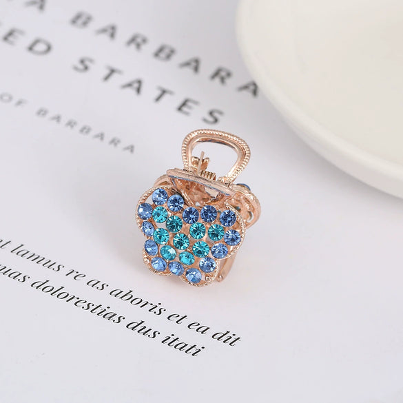 Alloy Handmade Women's Rhinestone Butterfly Hairpin