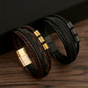 Alloy Handwoven Geometric Bracelets For Men Electroplated Highend Jewelry Accessories