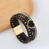 Alloy Handwoven Heart Shape Electroplated Bracelets For Women