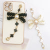 Alloy Handwoven Pearl Bow Fourleaf Clover Jewelry Accessories Bracelet