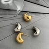 Alloy Heart Drop Earrings For Women With Electroplating Design