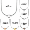 Alloy Heart Geometric Style Snake Bone Chain Necklace With Electroplating