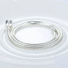 Alloy Heart Geometric Style Snake Bone Chain Necklace With Electroplating