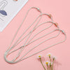 Alloy Heart Geometric Style Snake Bone Chain Necklace With Electroplating