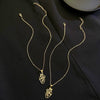 Alloy Heart Hollow Pendant Necklace Electroplated For Women