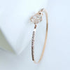 Alloy Heart Pattern Diamond Styling Hollow Rose Women's Bracelet