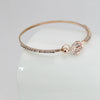 Alloy Heart Pattern Diamond Styling Hollow Rose Women's Bracelet
