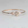 Alloy Heart Pattern Diamond Styling Hollow Rose Women's Bracelet