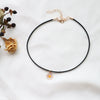 Alloy Heart Pattern Electroplated Necklace Choker Collar Neck Band With Pearl Pendant For Women