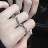 Alloy Heart Pattern Electroplated Women's Love Ring Set Threepiece Highend Personality Jewelry