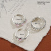 Alloy Heart Pattern Electroplated Women's Love Ring Set Threepiece Highend Personality Jewelry