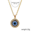 Alloy Heart Pattern Pendant Multilayer Necklace With Electroplating For Women