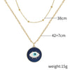 Alloy Heart Pattern Pendant Multilayer Necklace With Electroplating For Women