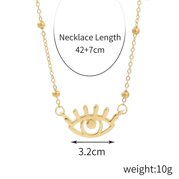Alloy Heart Pattern Pendant Multilayer Necklace With Electroplating For Women