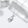 Alloy Heart Pendant Necklace For Women Electroplated Bamboo Chain Fashion Wholesale