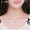 Alloy Heart Pendant Necklace For Women Electroplated Bamboo Chain Fashion Wholesale