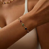 Alloy Heart Shape Beaded Bracelet Electroplated Jewelry For Women And Unisex