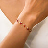 Alloy Heart Shape Beaded Bracelet Electroplated Jewelry For Women And Unisex