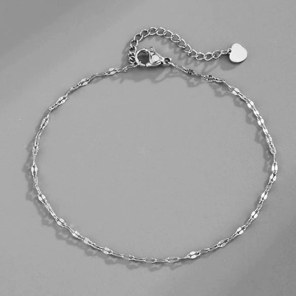 Alloy Heart Shape Beads Chain Foot Accessories For Women Simple Style