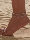 Alloy Heart Shape Beads Chain Foot Accessories For Women Simple Style