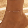 Alloy Heart Shape Beads Chain Foot Accessories For Women Simple Style