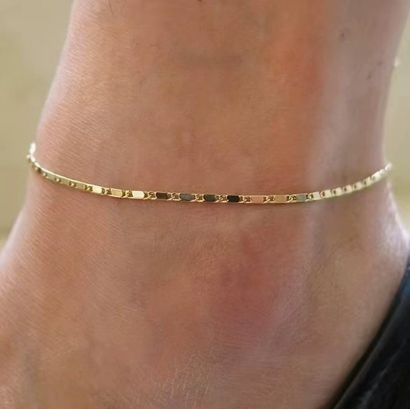Alloy Heart Shape Beads Chain Foot Accessories For Women Simple Style