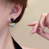 Alloy Heart Shape Electroplated Asymmetric Earrings For Women