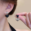 Alloy Heart Shape Electroplated Asymmetric Earrings For Women