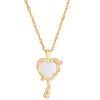 Alloy Heart Shape Electroplated Fashion Clavicle Necklace For Girls