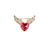 Alloy Heart Shape Electroplated Love Angel Wings Brooch Women's Clothes Accessories
