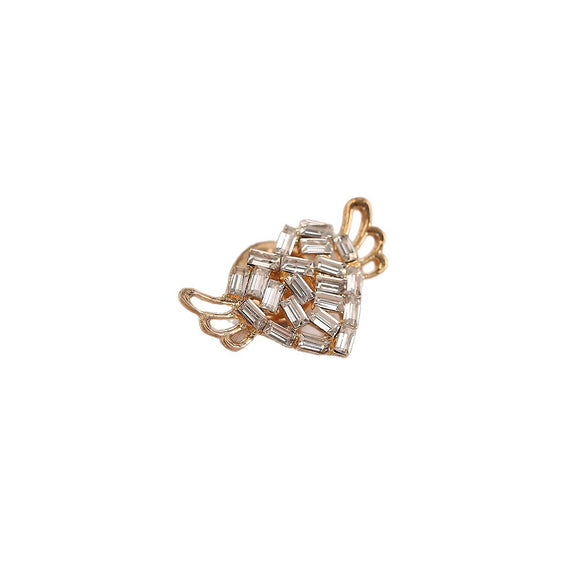 Alloy Heart Shape Electroplated Women's Brooch Clothing Accessories