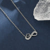 Alloy Heart Shape Geometric Microinlaid Electroplated Pendant Necklace For Women