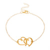 Alloy Heart Shape Simple Love Anklet For Women In Ins Style