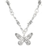 Alloy Heart Thorn Pendant Necklace Electroplated Hiphop Punk Style For Men And Women