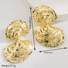 Alloy Heartshaped And Fanshaped Electroplated Earrings For Women
