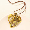 Alloy Heartshaped Electroplated Simple Style Unisex Necklace