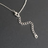 Alloy Heartshaped Microinlay Mixed Gem Inlay Women's Ball Chain Clavicle Necklace Pendant
