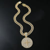Alloy Hip Hop Cuban Chain Necklace With Diamond Cross Star Pendant And Geometric Pattern